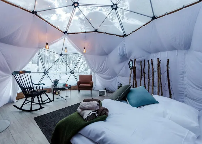 Tente de luxe Glod Aurora Canvas Dome